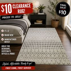 🔥 $10 CLEARANCE RUG — PRICED TO SELL! 🔥