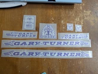 Gary Turner BMX Stickers and Decals