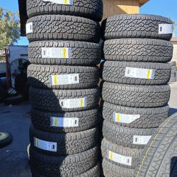 4 New Tires Installed/ 4 Llantas Nuevas Instaladas 235/75/15 Good Year AT Tires