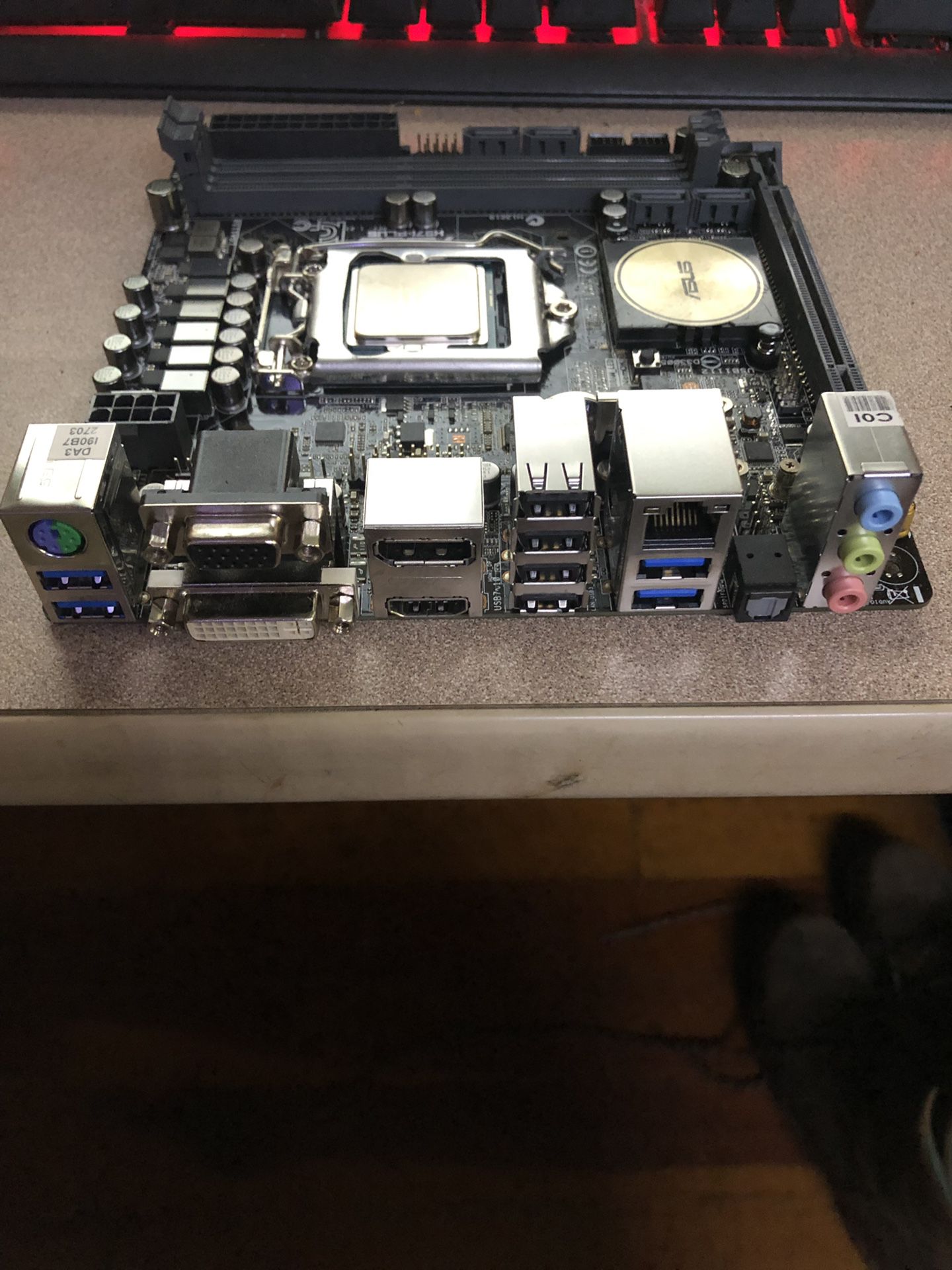 I7 Motherboard, CPU and cooler set