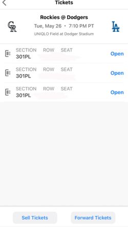 Dodgers tickets