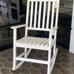 White Rocking Chair 