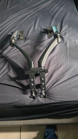 Daul monitor arms