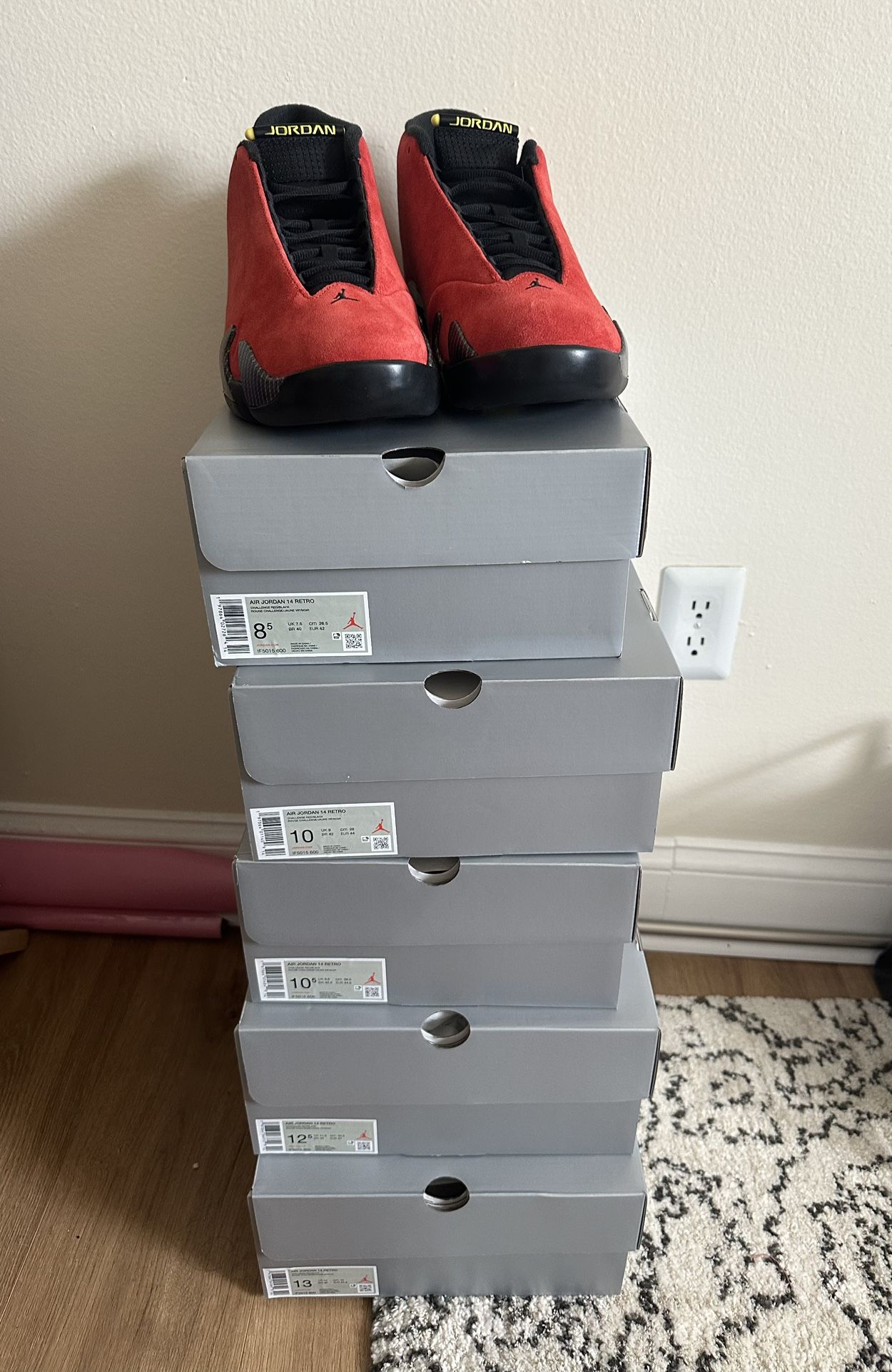 Jordan 14 Ferraris 2025 Multiple Sizes