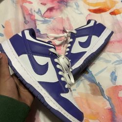 Purple And White Nike Dunks Size 6.5 Women’s 