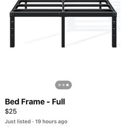 Full Sized Metal Bed Frame