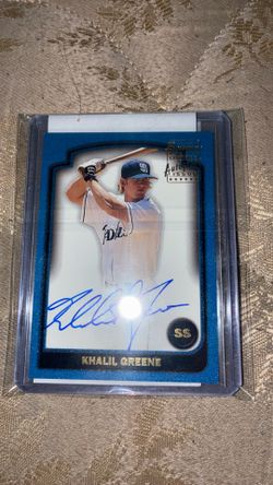 Khalil Greene Bowman Autographed Card