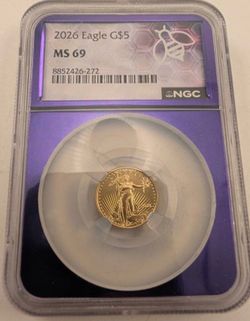 2026 American Gold Eagle $5 MS69