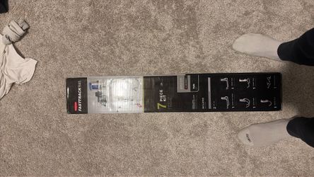 Fasttrack Garage 7-Piece, All-in-One Rail and Hook Track System Kit, Wall Mounted Storage and Organization Solution