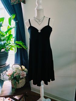 Black Spaghetti Strap Mini Dress