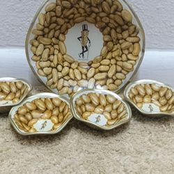 Vintage Mr Peanut Serving Set