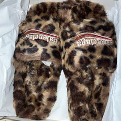 Cheetah Balenciaga Slides