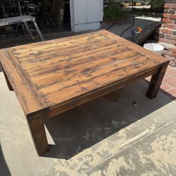 Large wooden Coffee Table