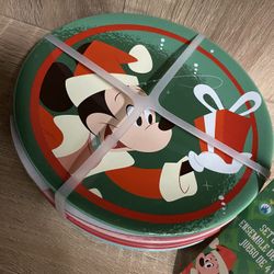 Mickey Christmas Set Of 4 Plates
