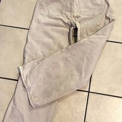Wide Leg Cream Jeans Petite