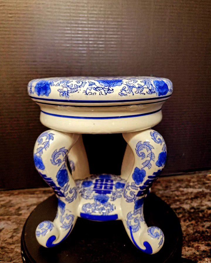 Vintage Oriental Porcelain Plant Stand Vase Stand Sculpture Stand 8"×8" Vintage Oriental Planter $87 