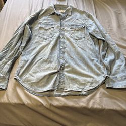 Polo By Ralph Lauren Long Sleeve Button Down Denim Shirt Sz M  