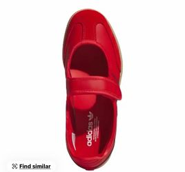 Adidas Mary Jane Red 5.5Y/7W