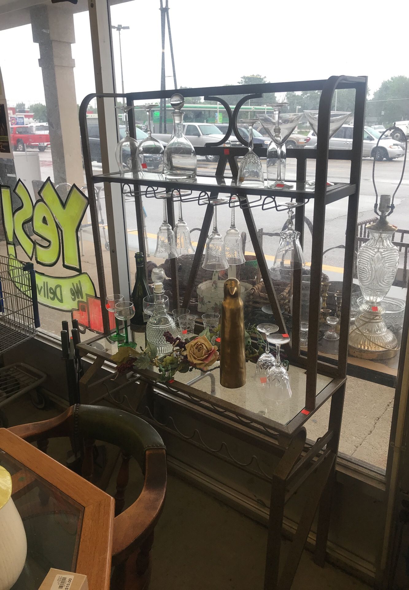 Metal wine rack