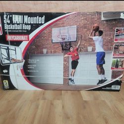 NBA Wall-Mounted Basketball Hoop with Polycarbonate Backboard