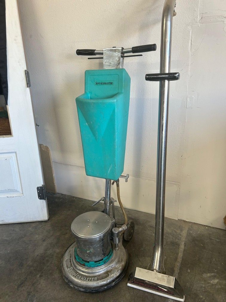 Refurbished Rotary Scrubber with a 1.5 HP motor and a 20" cleaning path, great for all your hard floors