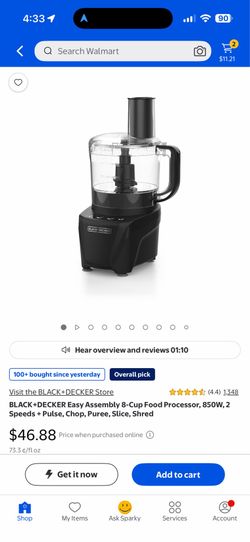 Black and decker food processor