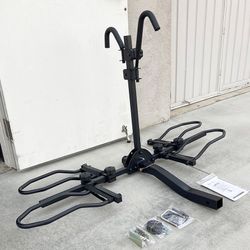 (NEW) in Box $99 Heavy-Duty (2 Bike Rack) Wobble Free Tilt Electric Bicycle Carrier 160 lbs Max, 2” Hitch