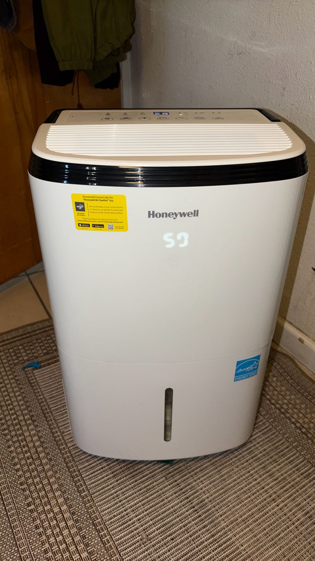 Honeywell dehumidifier w/ Smart App & Alexa
