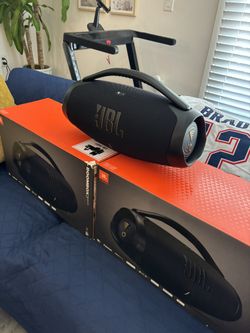 JBL Boombox 3 Wi-Fi & Bluetooth Portable Speaker – Massive Bass, 24-Hour Battery, Hi-Res Audio, Waterproof & Dustproof (IP67)