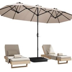 15 Ft Expandle Pool Umbrella 