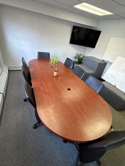 8 person conference table and chairs