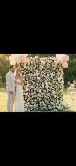 Wedding flower wall