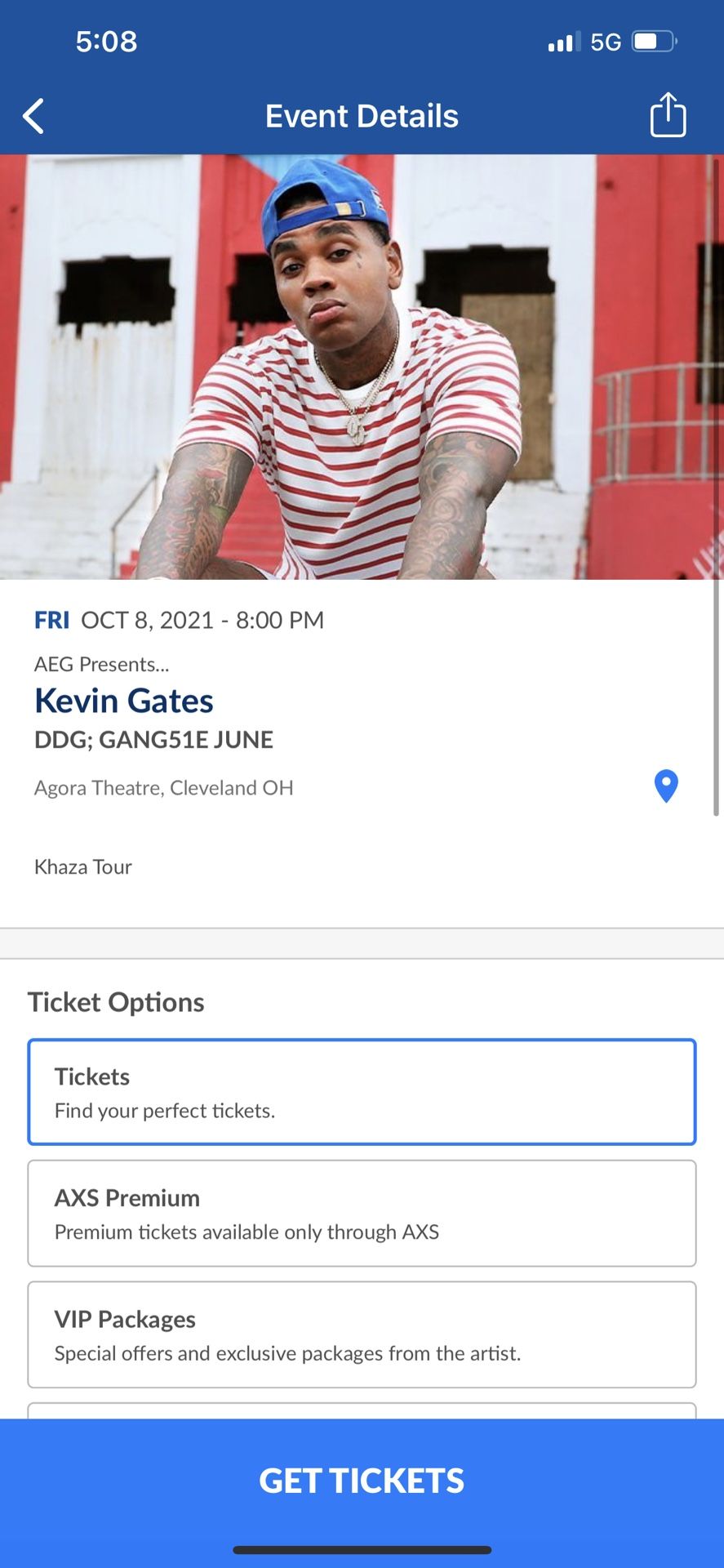 Kevin Gates Tickets Agora 