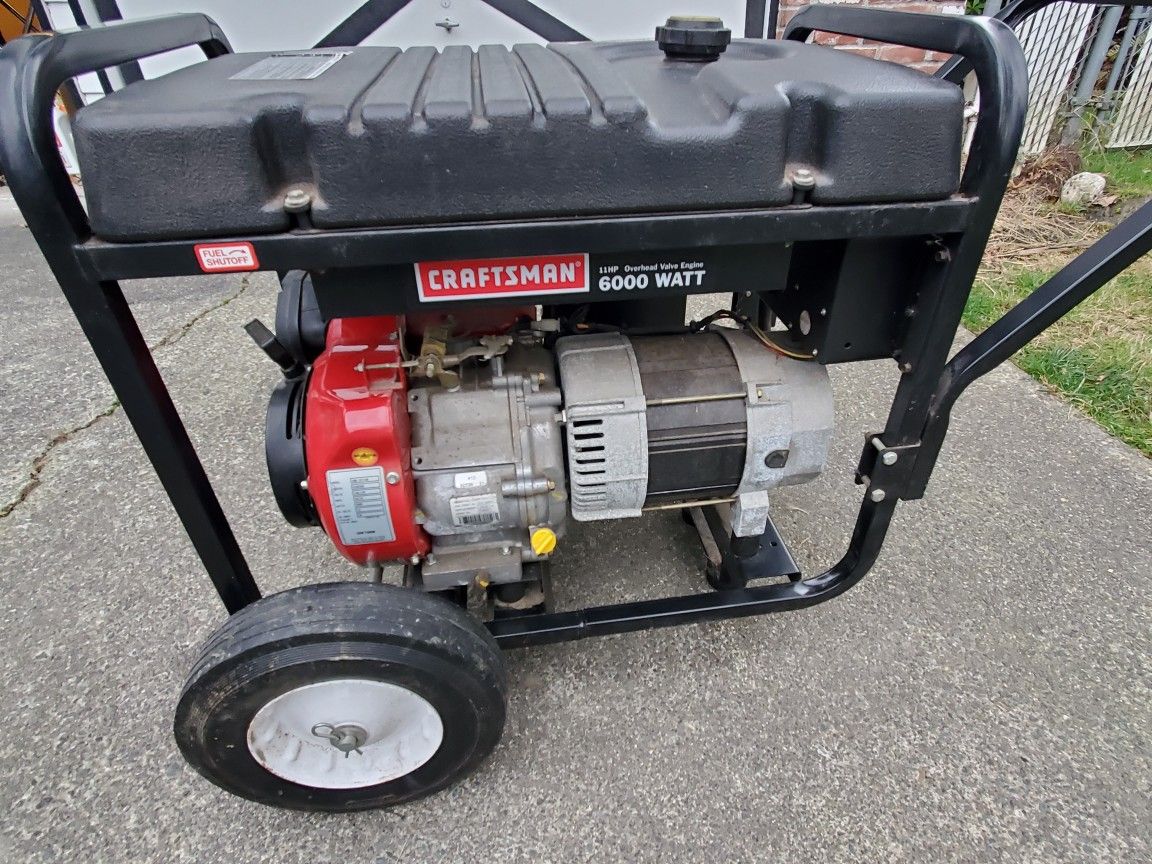 Craftsman 6000 Watt Generator