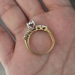 10k diamond ring
