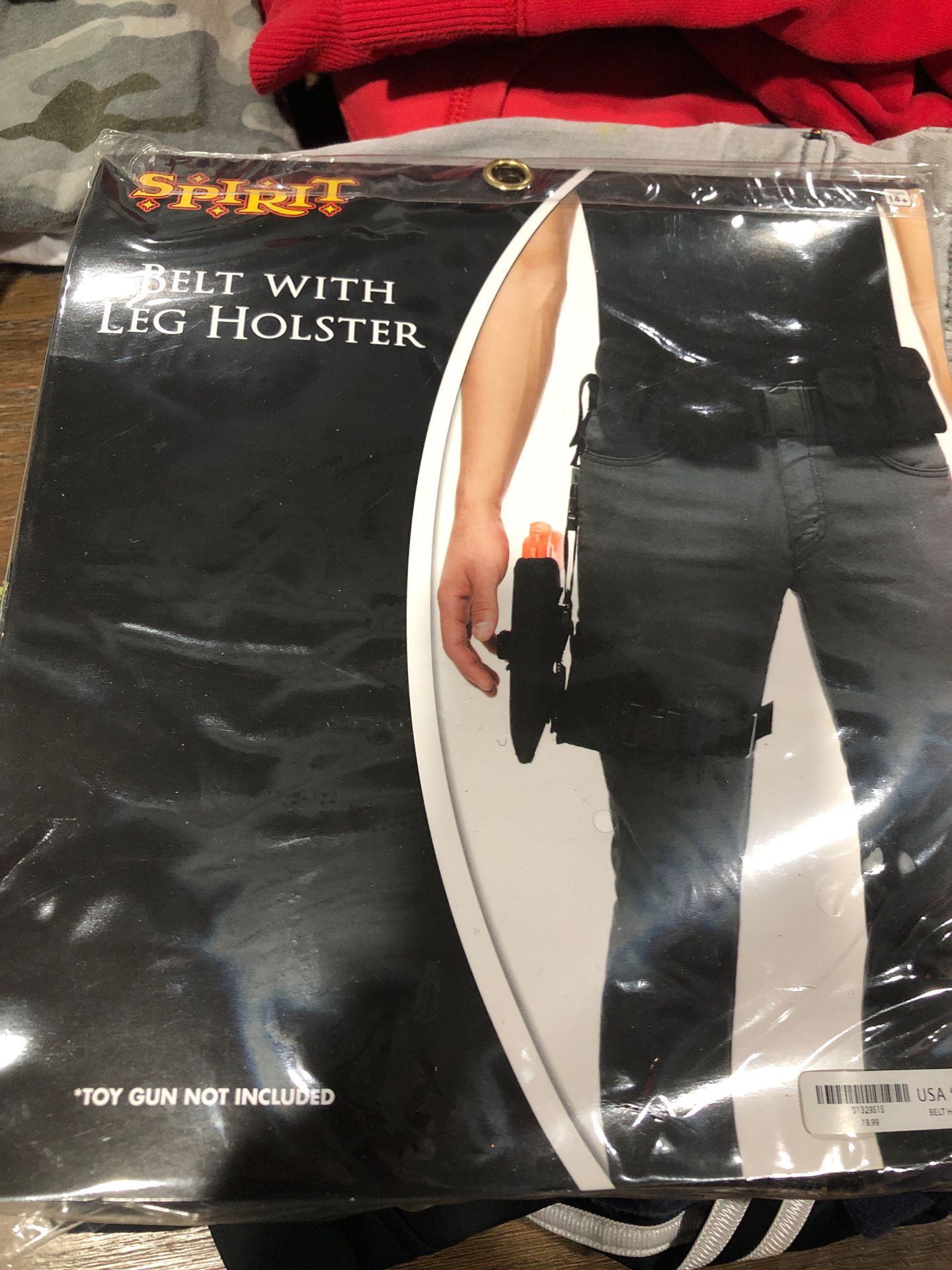 Belt with leg holster