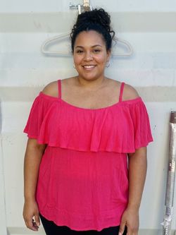 3X. Cold shoulder blouse