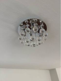 Crystal Semi Flush Mount Light