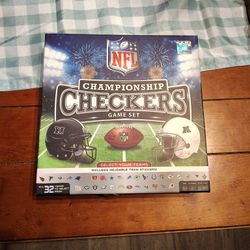 NFL Checkers Board Game
