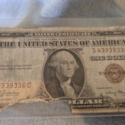 1935 A Silver Certificate Hawaii Note