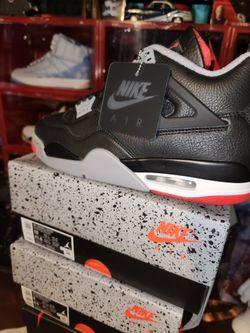Jordan 4 Bred Deadstock W/receipt Nike Air Yeezy Adidas 100% Authentic 