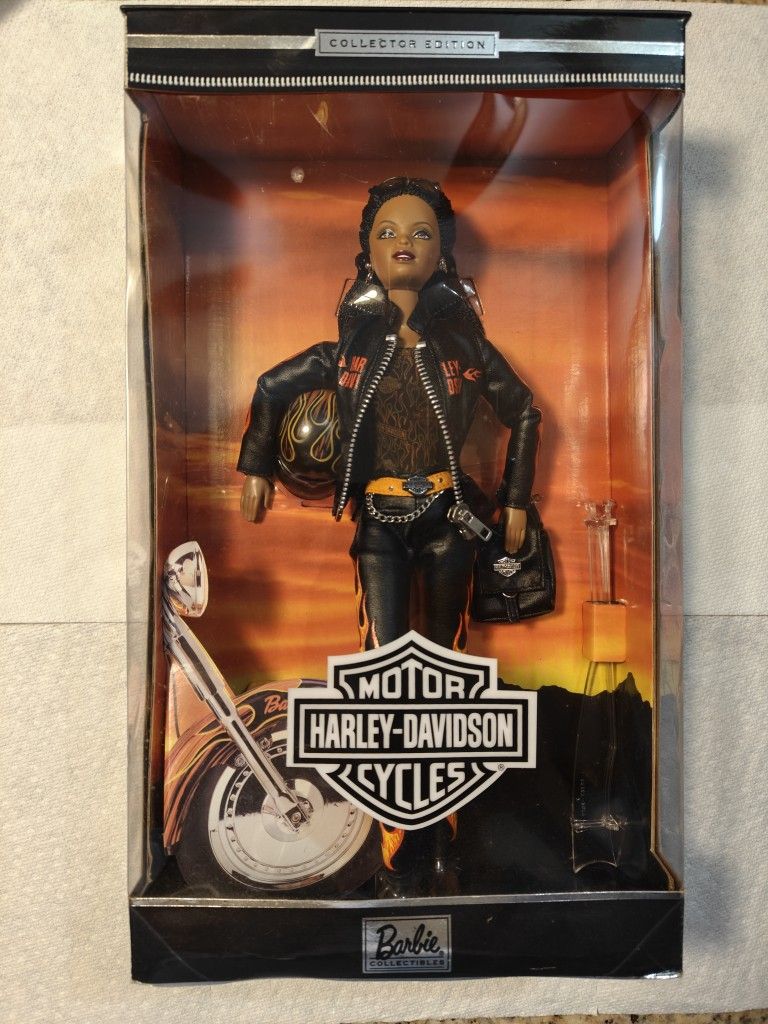 Vintage Harley Davidson African American Barbie Unopened Box Mint Cond.