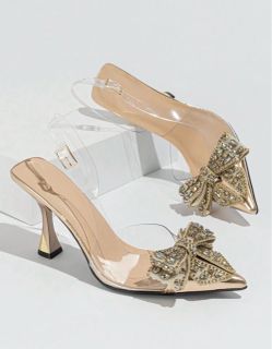 Champagne high heels