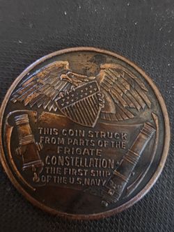 AI Overview    +8                    The 1797 U.S. Frigate Constellation item is a commemorative souvenir medal