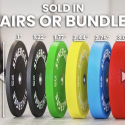 Bumper Plates 🏋️‍♂️ From 10lbs Up To 55lbs 🦾 get Ready For The Beach🏖️ 