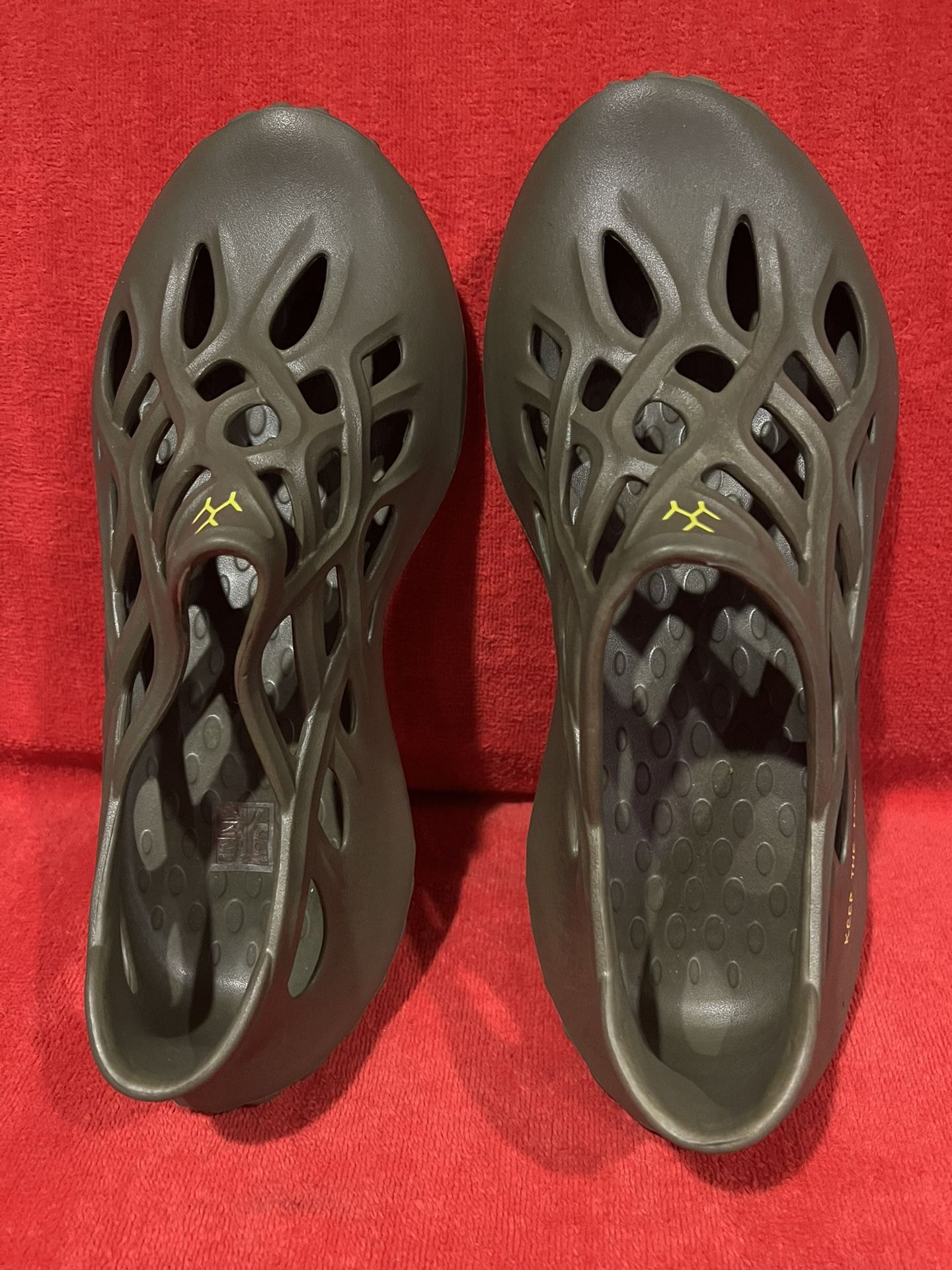 Men's Olive Green Non-Slip Comfortable Out Stitched Sandals, Beach Shoes, Summer