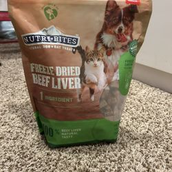 Nutri-Bites Freeze Dried Beef Liver Dog & Cat Treats – New