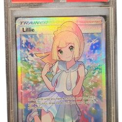 2018 Pokemon Sun & Moon Ultra Prism Lillie Trainer Card PSA 10