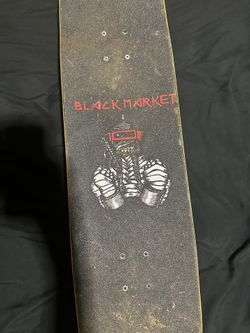 Used Black Market Skateboard - Good Condition with Scratches