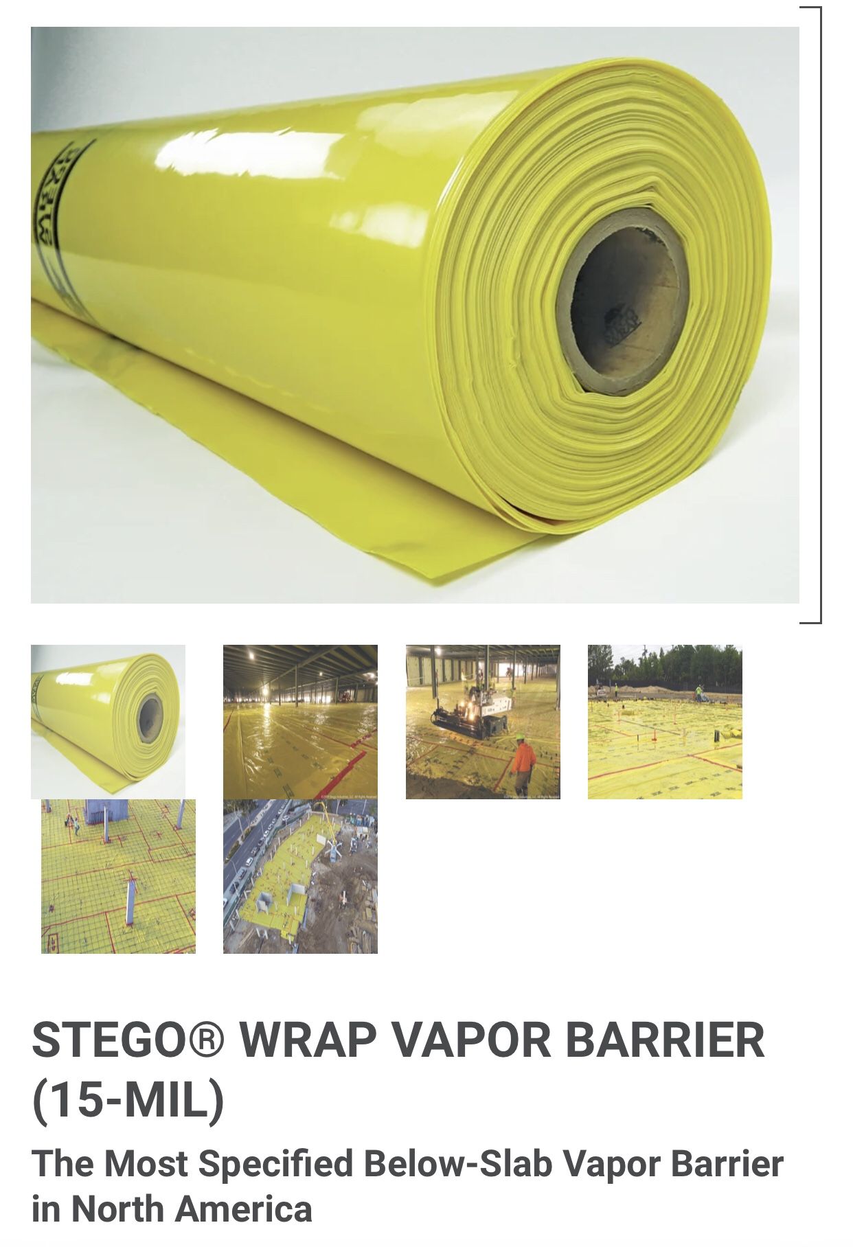 15 MIL Stego Vapor Barrier